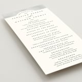 "Panoramic" - Wedding Programs in Cloud by Heather Schertzer - Detail