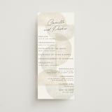 "Camille" - Wedding Programs in Stone by Jackie Crawford - Front