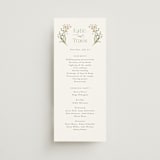 "delicate buds" - Wedding Programs in Olive by Jennifer Wick - Front