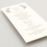 "delicate buds" - Wedding Programs in Olive by Jennifer Wick - Detail