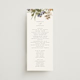 "Pressed Garden" - Wedding Programs in Fall by Grace Kreinbrink - Front