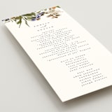 "Pressed Garden" - Wedding Programs in Fall by Grace Kreinbrink - Detail