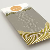 "Valley of the Moon" - Wedding Programs in Sage by Shiny Penny Studio - Detail