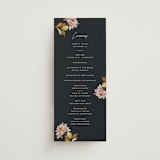 "Dahlia Season" - Wedding Programs in Navy by Olivia Kanaley Inman - Front