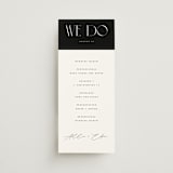 "Everly" - Wedding Programs in Pearl by Christie Garcia - Front
