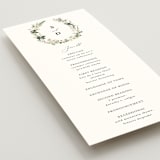 "Lilac Bloom" - Wedding Programs in Opal by Susan Moyal - Detail