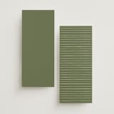 "Vineyard" - Wedding Programs in Olive by Sarah Brown - Back of Card Options