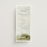 "Countryside" - Wedding Programs in Emerald by Petra Kern - Front