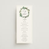 "Fresh Classic" - Wedding Programs in Porcelain by Susan Moyal - Front