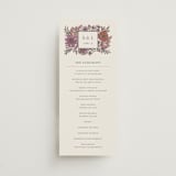 "Fleur" - Wedding Programs in Sangria by Jen Owens - Front
