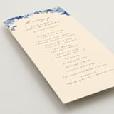 "Nilgiri" - Wedding Programs in Blueberry by Creo Study - Detail