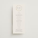 "delicate florals" - Wedding Programs in Snow by Lori Wemple - Front