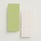 "delicate florals" - Wedding Programs in Snow by Lori Wemple - Back of Card Options