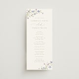 "Sweeping Meadow" - Wedding Programs in Wisteria by Everett Paper Goods - Front
