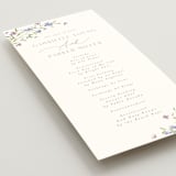 "Sweeping Meadow" - Wedding Programs in Wisteria by Everett Paper Goods - Detail