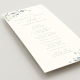 "Sweeping Meadow" - Wedding Programs in Aquamarine by Everett Paper Goods - Detail