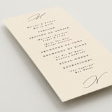 "Infinite" - Wedding Programs in Ivory by Angela Thompson - Detail