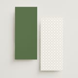 "Somerset" - Wedding Programs in Evergreen by Melanie Kosuge - Back of Card Options