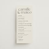 "Modern Monogram" - Wedding Programs in Latte by Jackie Crawford - Front