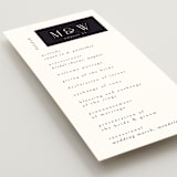 "Wedding Editorial" - Wedding Programs in Tuxedo by Ana de Sousa - Detail