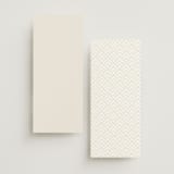 "Grande" - Wedding Programs in Cotton by Carolyn Nicks - Back of Card Options