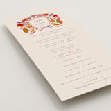 "Crest Fall" - Wedding Programs in Autumn by Pink House Press - Detail