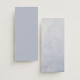 "watercolor flowers crest" - Wedding Programs in Dusty Blue by Cass Loh - Back of Card Options