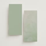 "watercolor flowers crest" - Wedding Programs in Moss by Cass Loh - Back of Card Options