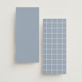 "Modern Air" - Wedding Programs in Dusty Blue by Stacey Meacham - Back of Card Options