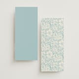 "Bloom" - Wedding Programs in Waterfall by Kelly Watkins - Back of Card Options