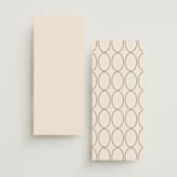 "Script and Monogram" - Wedding Programs in Sand by Carolyn MacLaren - Back of Card Options