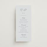 "Modernne" - Wedding Programs in Powder by Carolyn MacLaren - Front