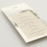 "Hillside" - Wedding Programs in Moss by Hannah Williams - Detail