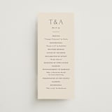 "In Love" - Wedding Programs in Linen by Vanessa Doyle - Front
