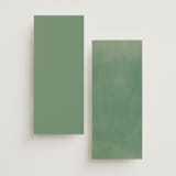 "Friendly Flowers" - Wedding Programs in Emerald by Ani Somi - Back of Card Options