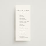 "Classic Chic" - Wedding Programs in Pearl by Shirley Lin Schneider - Front