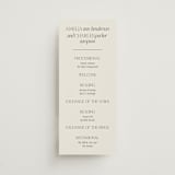 "Modernique" - Wedding Programs in Stone by Ashlee Townsend - Front