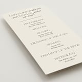 "Modernique" - Wedding Programs in Stone by Ashlee Townsend - Detail