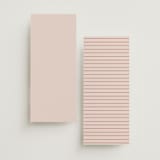 "Jot" - Wedding Programs in Peach Cream by Snow and Ivy - Back of Card Options
