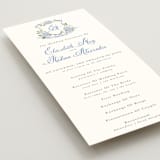 "Sweethearts" - Wedding Programs in Periwinkle by Design Lotus - Detail