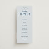"Riviera" - Wedding Programs in Ocean by Kelly Schmidt - Front