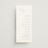 "graceful" - Wedding Programs in Dusty Blue by Jennifer Postorino - Front