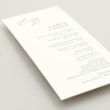"graceful" - Wedding Programs in Dusty Blue by Jennifer Postorino - Detail