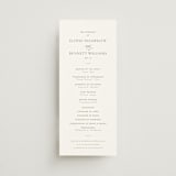 "Boulevard" - Wedding Programs in Moss by Megan Davis - Front