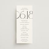 "Numerical" - Wedding Programs in Lily by Owl and Toad - Front