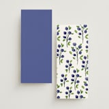 "Blue Bells" - Wedding Programs in Cornflower by Mere Paper - Back of Card Options