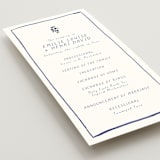 "Blue Bells" - Wedding Programs in Cornflower by Mere Paper - Detail