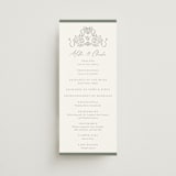 "Ornate sketched frame" - Wedding Programs in Forest by Jackie Crawford - Front