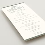 "Ornate sketched frame" - Wedding Programs in Forest by Jackie Crawford - Detail