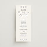 "Santorini" - Wedding Programs in Cerulean by Zani van Zyl - Front